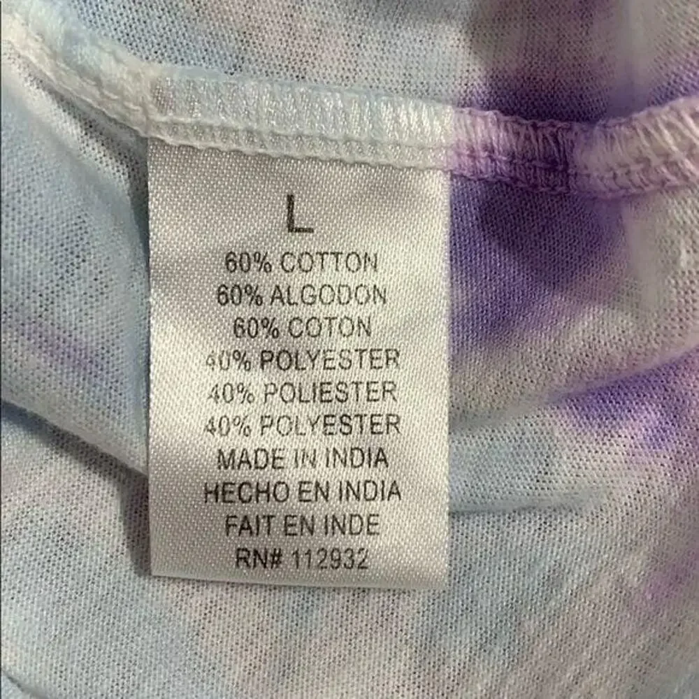 Southern Spirit Womens Strappy Tank Top Tie Dye Maybe Next Year Purple Large